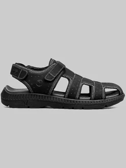 Casual Shoes|Casual Shoes-Nunn Bush Laguna Closed Toe Fisherman Sandals Black