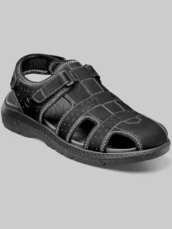 Casual Shoes|Casual Shoes-Nunn Bush Laguna Closed Toe Fisherman Sandals Black