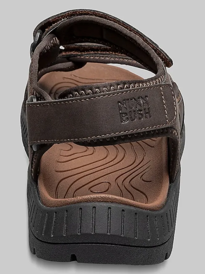 Casual Shoes|Casual Shoes-Nunn Bush Laguna 3-Strap River Sandals Black