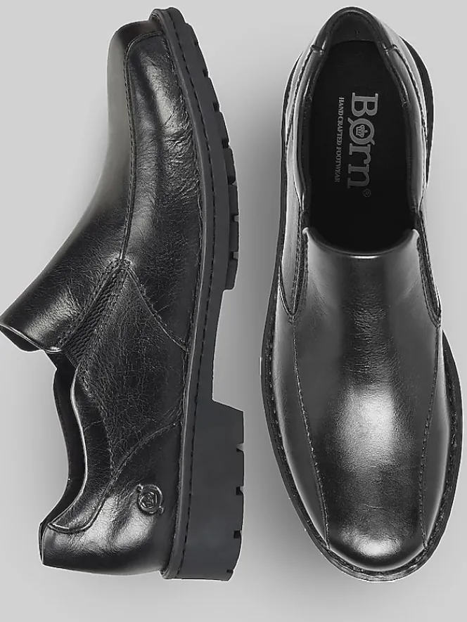 Loafers & Slip-ons|Casual Shoes-Born Shoes Laken Bike Toe Shoes Black