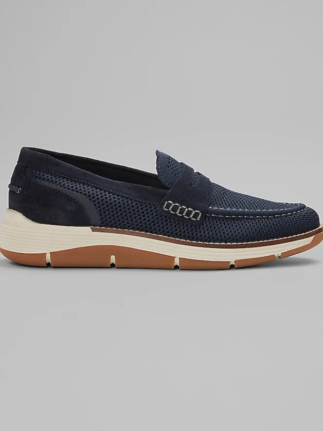Loafers & Slip-ons-Rockport Lance Casual Loafers Dk Blue