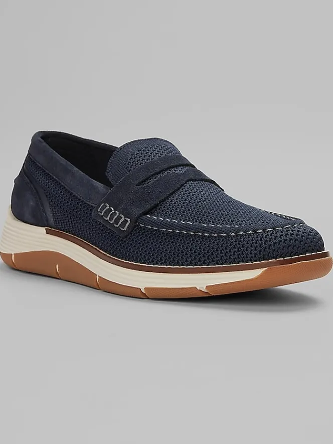 Loafers & Slip-ons-Rockport Lance Casual Loafers Dk Blue