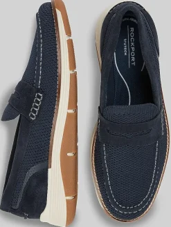 Loafers & Slip-ons-Rockport Lance Casual Loafers Dk Blue