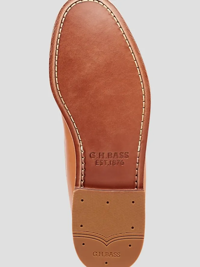 Casual Shop|Loafers & Slip-ons-G.H.BASS Larson Artisanal Weejuns® Moc Toe Loafers Tan