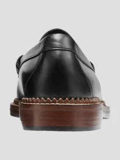 Dress & Formal Shoes|Loafers & Slip-ons-G.H.BASS Larson Weejuns® Moc Toe Loafers Black