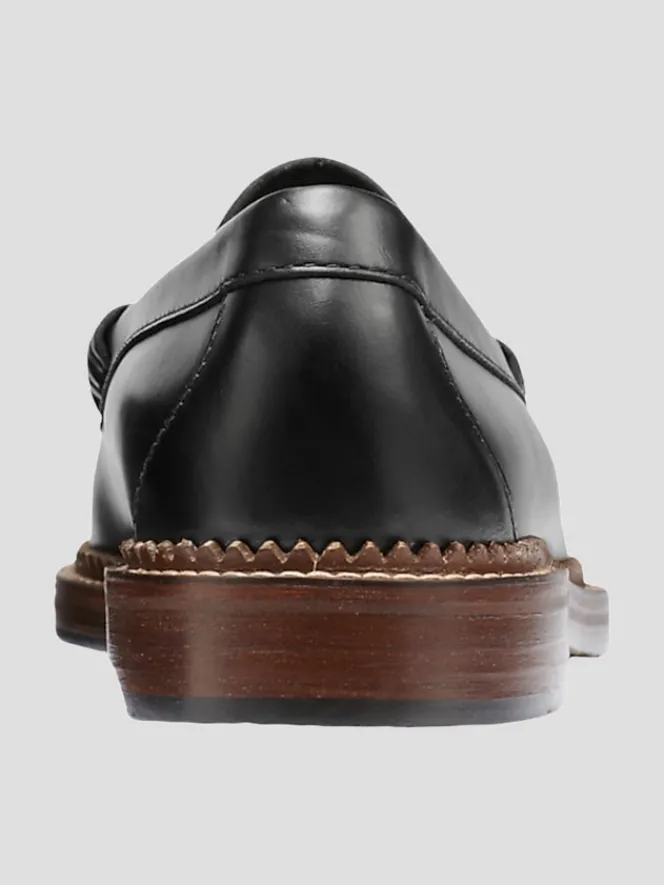 Dress & Formal Shoes|Loafers & Slip-ons-G.H.BASS Larson Weejuns® Moc Toe Loafers Black