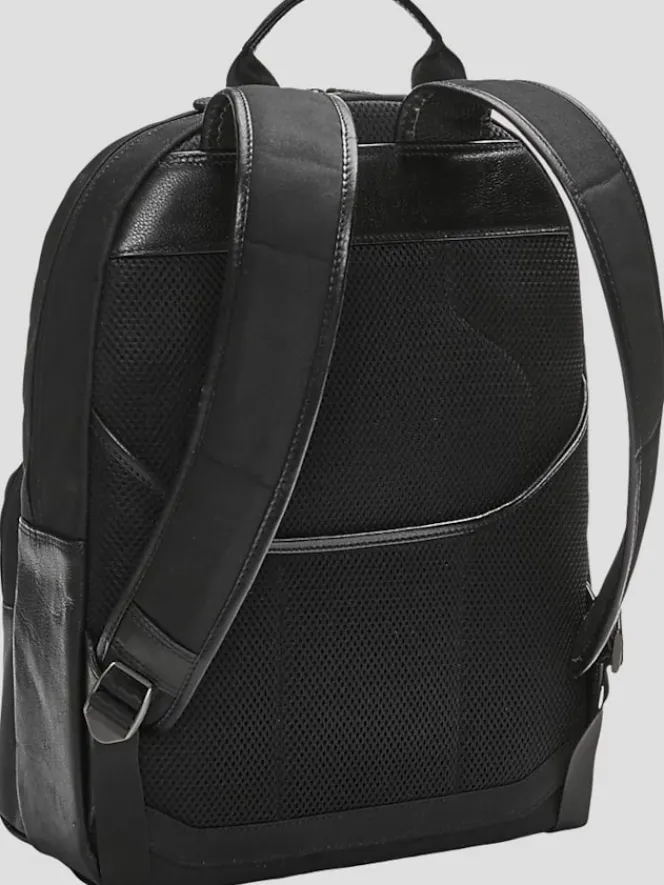 Travel & Luggage-Pronto Uomo Leather Backpack Black