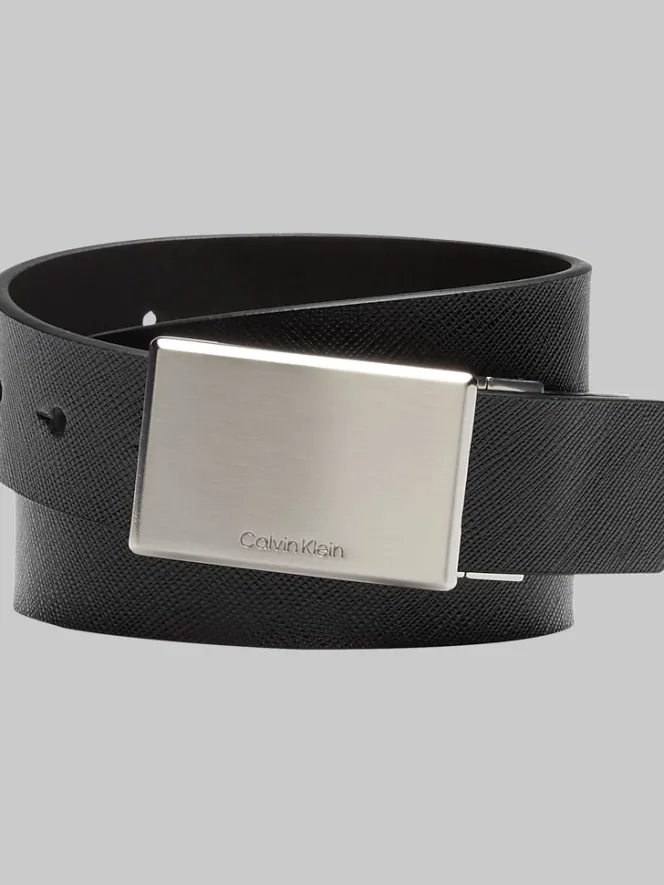 Formal Accessories|Belts-Calvin Klein Leather Belt Black