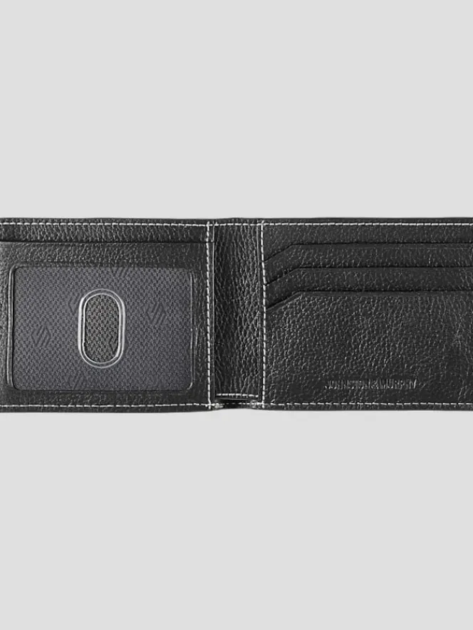 Wallets-Johnston &Amp; Murphy Leather Billfold Wallet Black