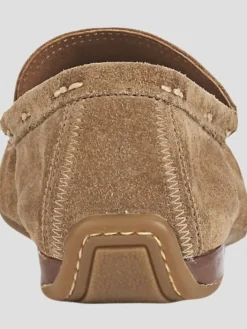 Loafers & Slip-ons-Frye Lewis Suede Moc Toe Venetian Loafers Tan