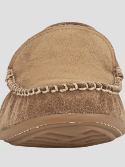 Loafers & Slip-ons-Frye Lewis Suede Moc Toe Venetian Loafers Tan