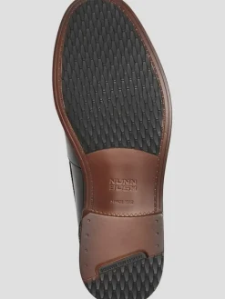 Loafers & Slip-ons-Nunn Bush Lincoln Leather Moc Toe Penny Loafers Black