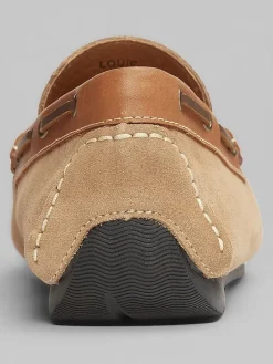 Loafers & Slip-ons|Casual Shoes-Belvedere Louie Suede Bit Driver Black