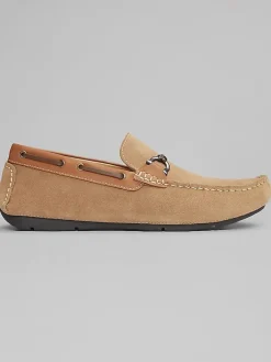 Loafers & Slip-ons|Casual Shoes-Belvedere Louie Suede Bit Driver Black