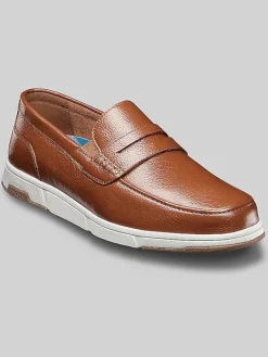 Loafers & Slip-ons-Nunn Bush Luca Moc Toe Penny Loafers Black