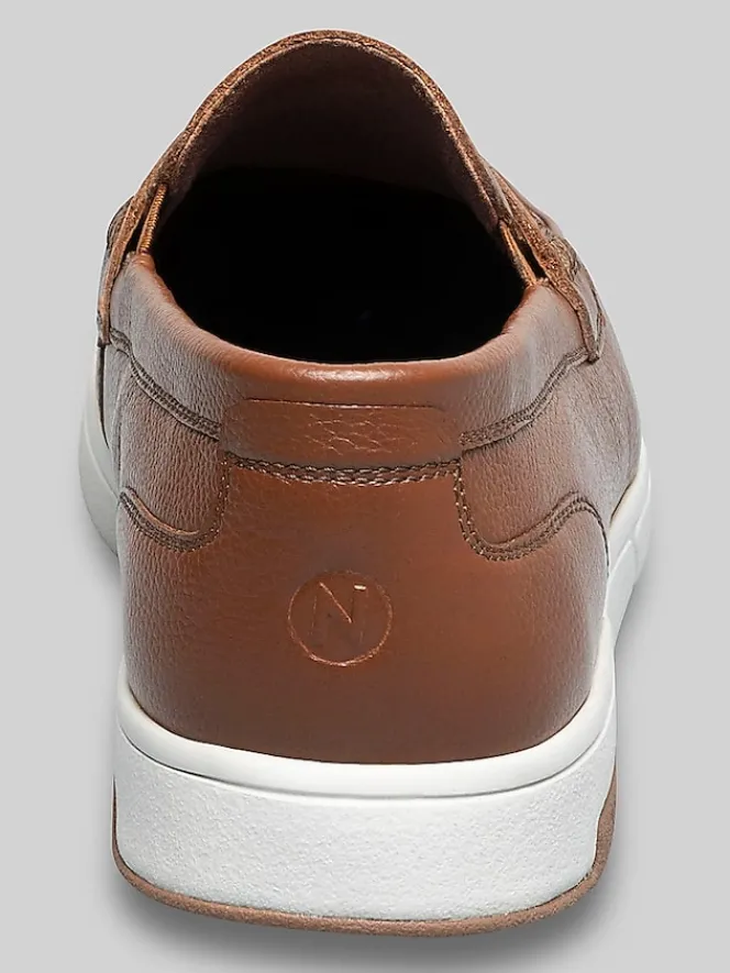 Loafers & Slip-ons-Nunn Bush Luca Moc Toe Penny Loafers Black