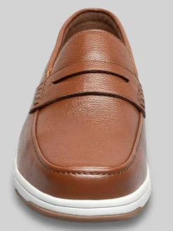 Loafers & Slip-ons-Nunn Bush Luca Moc Toe Penny Loafers Black