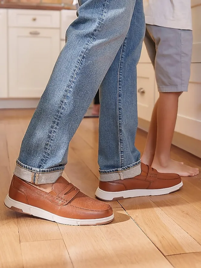 Loafers & Slip-ons-Nunn Bush Luca Moc Toe Penny Loafers Black