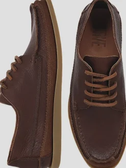 Loafers & Slip-ons-Frye Mason Leather Field Moc Toe Loafers Brown