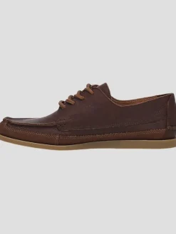 Loafers & Slip-ons-Frye Mason Leather Field Moc Toe Loafers Brown