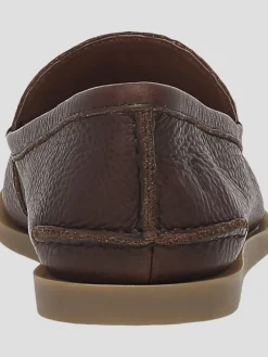 Loafers & Slip-ons-Frye Mason Leather Moc Toe Loafers Brown