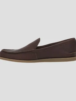 Loafers & Slip-ons-Frye Mason Leather Moc Toe Loafers Brown