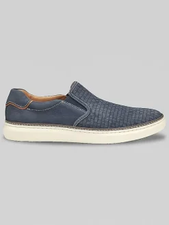 Casual Shoes|Casual Shoes-Johnston &Amp; Murphy McGuffey Woven Shoes Navy