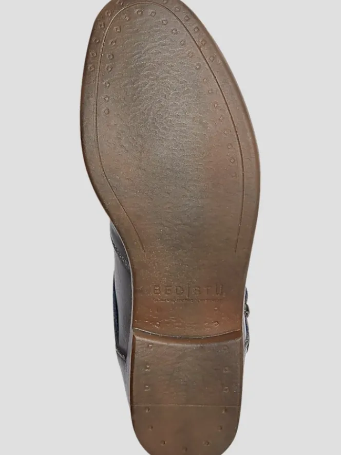 Boots-Bedstu Michelangelo Leather Lace-Up Plain Toe Chelsea Boots Gray