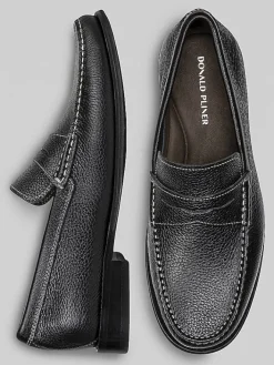 Loafers & Slip-ons-Donald Pliner Miles Moc Toe Loafers Black