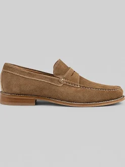 Loafers & Slip-ons-Donald Pliner Miles Penny Loafers Dark Taupe