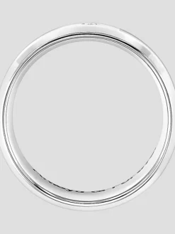 Tie Bars & Cufflinks|Jewelry-Gtx 8mm Diamond Accent Stainless Steel Carbon Band Gray And Black