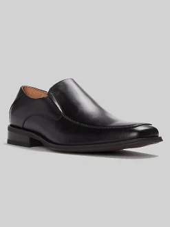 Loafers & Slip-ons|Dress & Formal Shoes-Joseph Abboud Moc Toe Dress Loafers Black