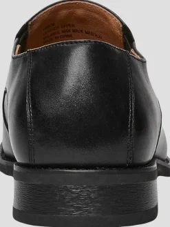 Loafers & Slip-ons|Dress & Formal Shoes-Joseph Abboud Moc Toe Dress Loafers Black