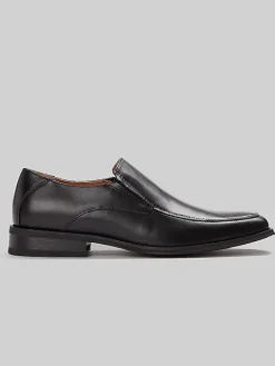 Loafers & Slip-ons|Dress & Formal Shoes-Joseph Abboud Moc Toe Dress Loafers Black