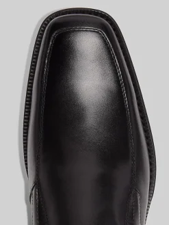 Loafers & Slip-ons|Dress & Formal Shoes-Joseph Abboud Moc Toe Dress Loafers Black