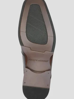 Loafers & Slip-ons|Dress & Formal Shoes-Joseph Abboud Moc Toe Dress Loafers Black