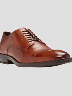 Oxfords|Dress & Formal Shoes-Cole Haan Modern Essentials Leather Cap Toe Oxfords Cognac