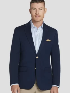 Blazers|Sport Coats-Tommy Hilfiger Modern Fit Blazer Navy Solid