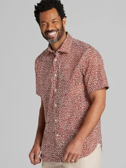 Button Up Shirts|Casual Shirts-Joseph Abboud Modern Fit Button Up Shirt Light Blue