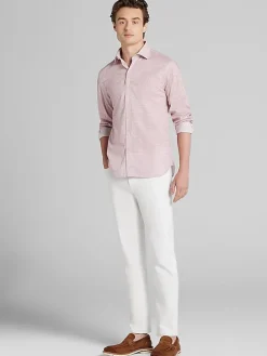 Button Up Shirts|Casual Shirts-Joseph Abboud Modern Fit Button Up Shirt Red