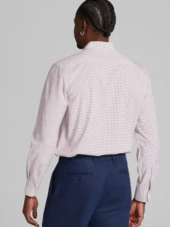 Button Up Shirts|Long Sleeve Button Up Shirts-Pronto Uomo Modern Fit Button Up Shirt Burgundy