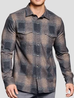 Button Up Shirts|Casual Shirts-Johnston &Amp; Murphy Modern Fit Button Up Shirt Brown