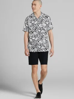 Button Up Shirts|Casual Shirts-Pronto Uomo Modern Fit Button Up Shirt Black