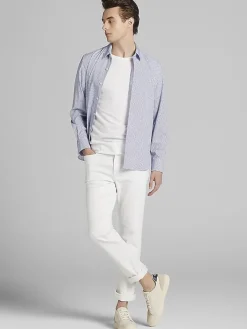 Button Up Shirts|Long Sleeve Button Up Shirts-Pronto Uomo Modern Fit Button Up Shirt Blue/Navy/Purple