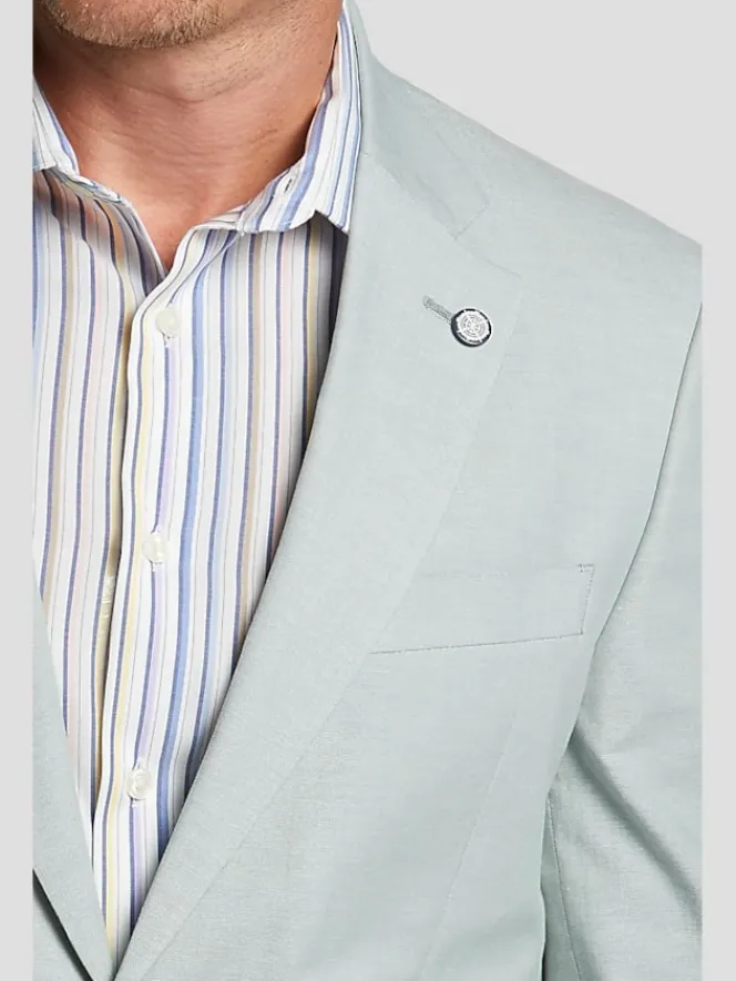 Sport Coats|Sport Coats-Nautica Modern Fit ChambRayon Sport Coat Blue/Postman