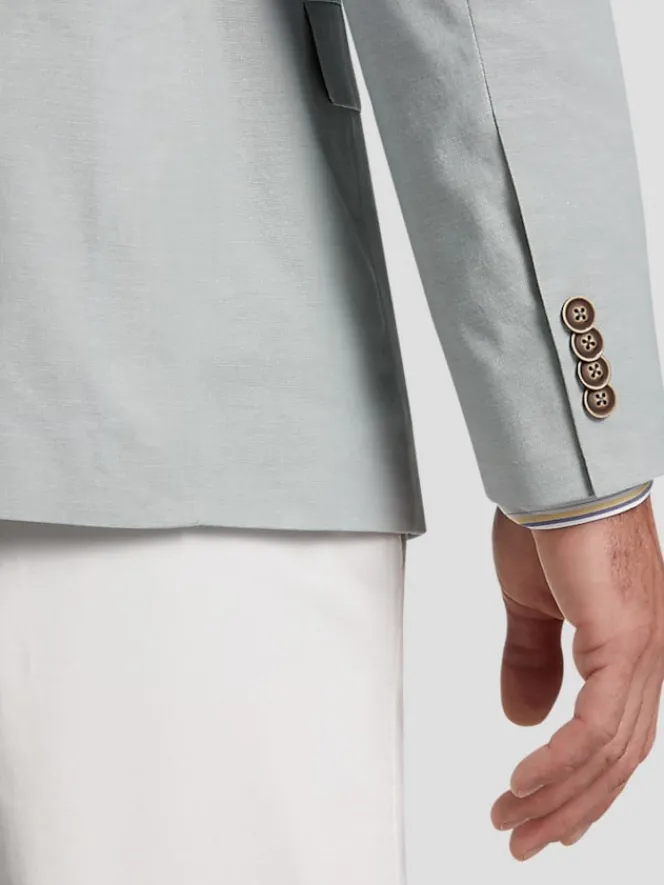 Sport Coats|Sport Coats-Nautica Modern Fit ChambRayon Sport Coat Blue/Postman