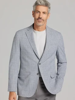 Sport Coats|Sport Coats-JOE Joseph Abboud Modern Fit Check Sport Coat Gray Check