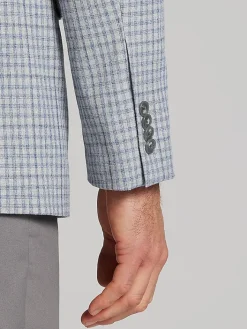 Sport Coats|Sport Coats-JOE Joseph Abboud Modern Fit Check Sport Coat Gray Check