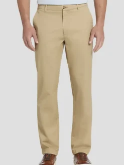 Big & Tall Pants|Casual Shop-Joseph Abboud Modern Fit Comfort Stretch Chinos Charcoal