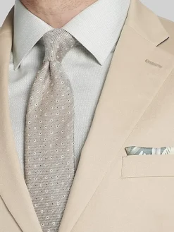 Suit Separates|3-piece Suits-Tommy Hilfiger Modern Fit Cotton Blend Suit Jacket Khaki